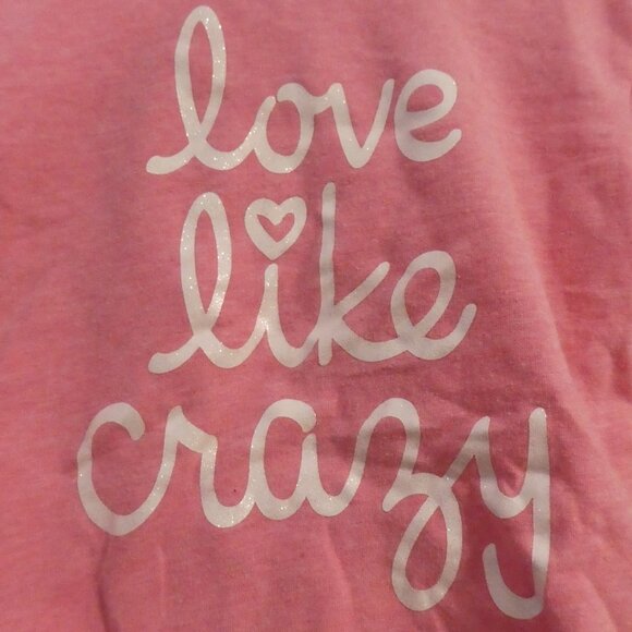 OLD NAVY | 4T | "Love Like Crazy" | Graphic Sweatshirt With Rolled Cuffs - Picture 7 of 16